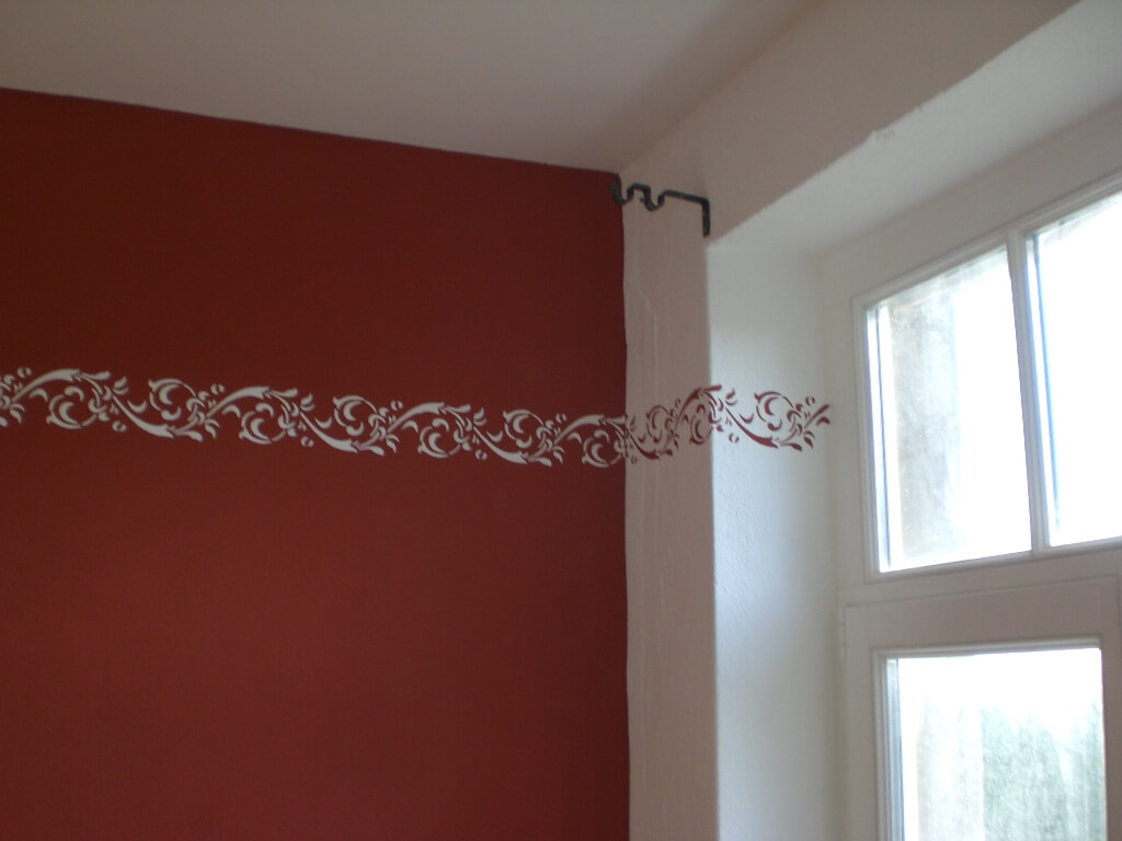 Wandgestaltung mit Farbakzent