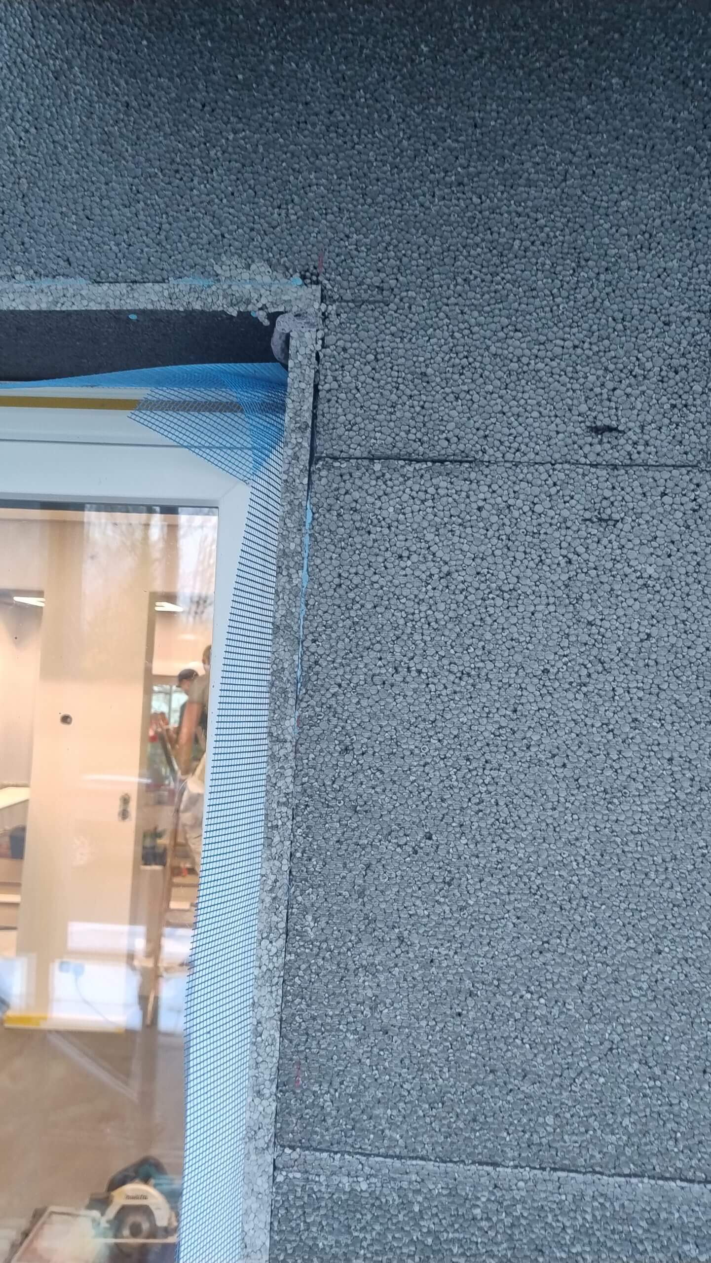 Fensteranschluss an der Fassade