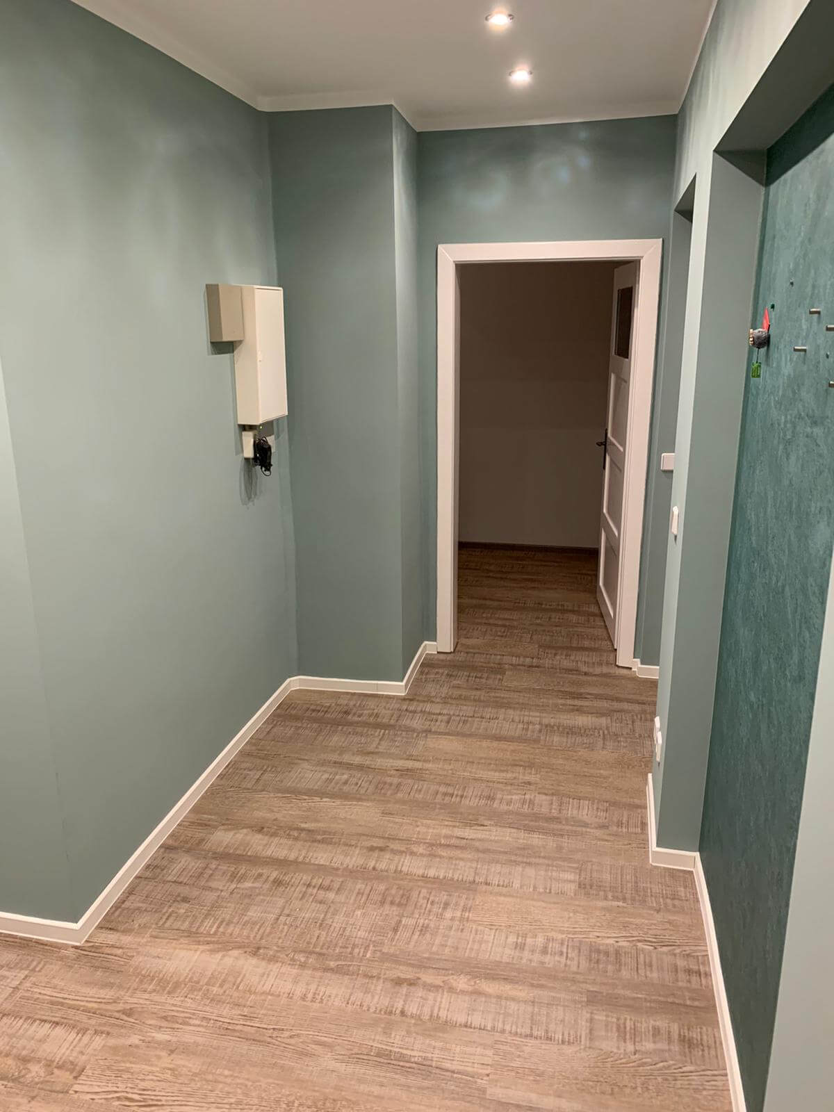 Fertig sanierter Flur