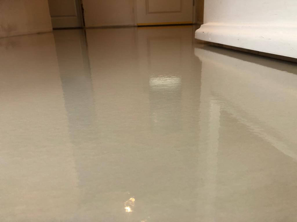 Beschichteter Boden im Innenraum